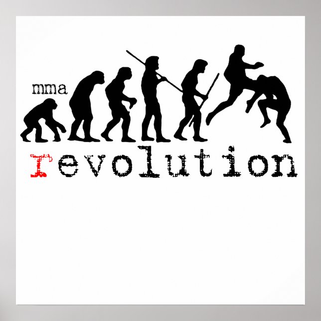 Mixed Martial Arts (r) Evolution Diagramm Plakat d (Vorne)