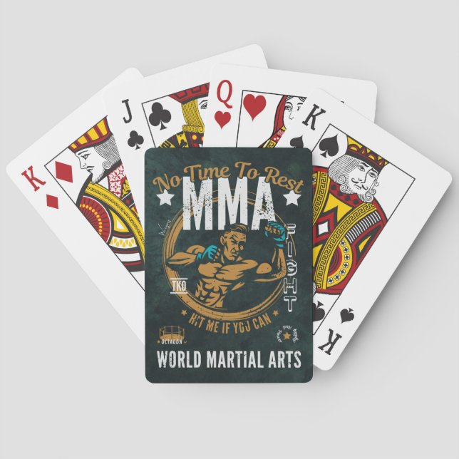 MIXED MARTIAL ARTS spielen Karten - keine Zeit für Spielkarten (Rückseite)