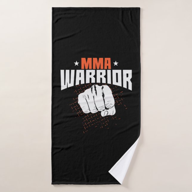 Mixed Martial Arts Warrior Badehandtuch (Badehandtuch)