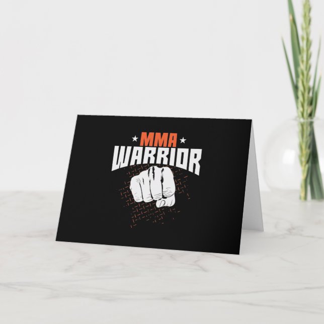 Mixed Martial Arts Warrior Karte (Vorderseite)