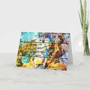 Mixed Media and Digital Play, Geburtstag Karte