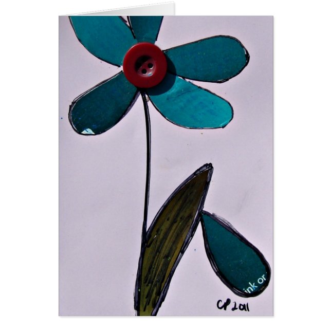 Mixed Media-Blume (Vorne)