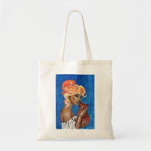 Mixed-Media-Collage-Katze-Mama-Tasche - Artsy Zeit
