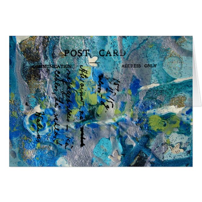 Mixed Media Colorful Postcard-like (Vorderseite (Horizontal))