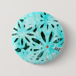 Mixed Media Daisy Art Button