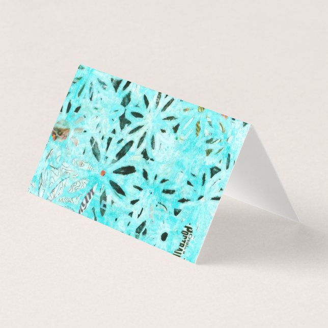 Mixed Media Daisy Art Card (Vorderseite)