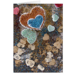 Mixed Media Hearts