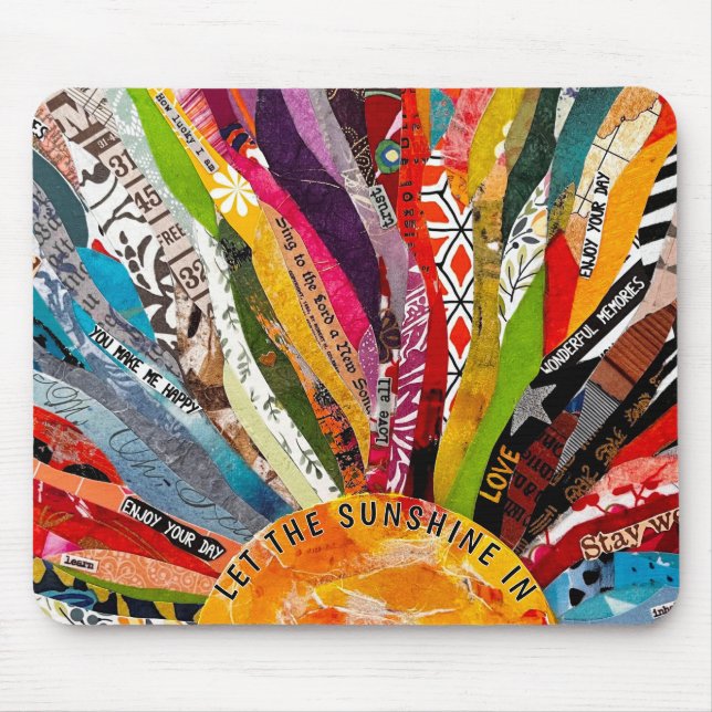 Mixed Media Sonne  Mousepad (Vorne)