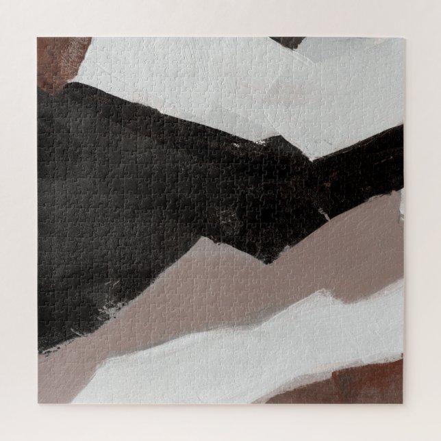 Mixed mediale Malerei, minimalistisch abstraktes D (Vertikal)