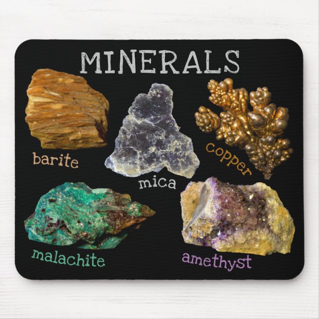 Mixed Mineral Rock Nature Fotografy Mouse Pad Mousepad (Vorne)