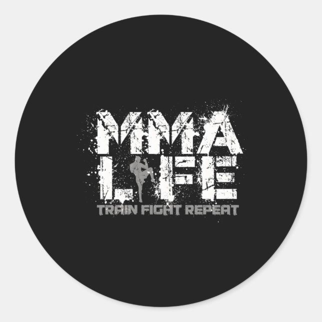 Mixed Mixed-Mixed Martial Arts Runder Aufkleber (Vorderseite)