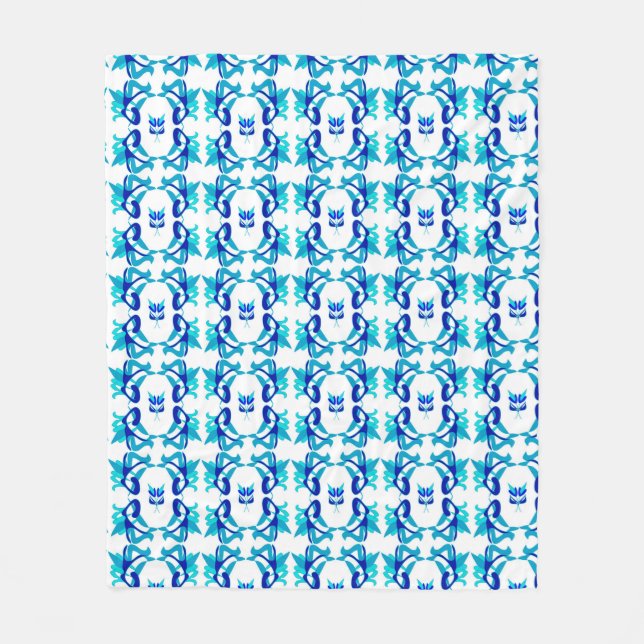 Mixed-Muster Original-Design und digitales zeichn. Fleecedecke (Vorderseite)
