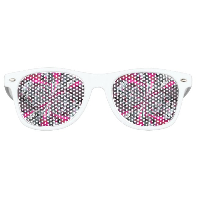 Mixed Signals Retro Sunglasses Partybrille (Vorderseite)