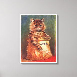 Mixed Süßigkeiten Cat von Louis Wain Leinwanddruck