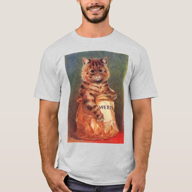 Mixed Süßigkeiten Cat von Louis Wain T-Shirt (Vorderseite)
