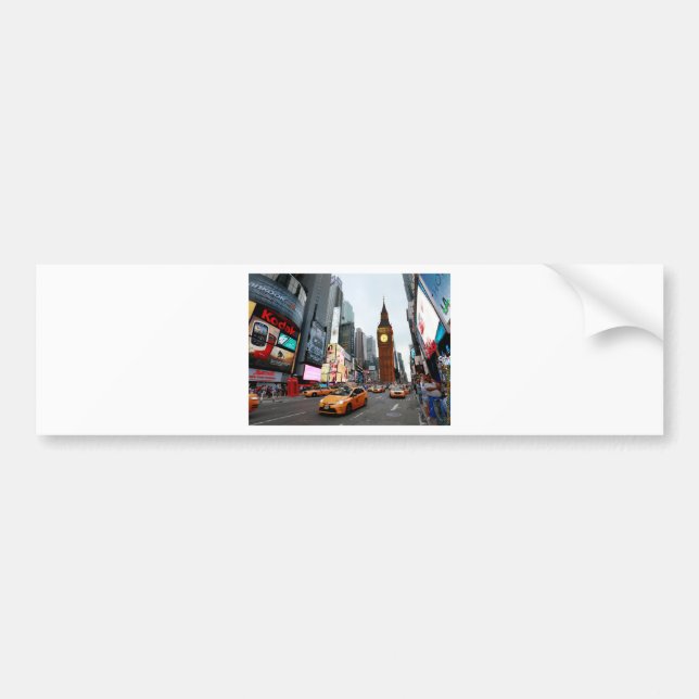 Mixed Up World! - New York City & London Autoaufkleber (Vorne)