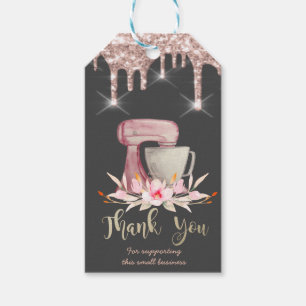 Mixer Blumen Rose Gold Tropfen Bäckerei Geschenkanhänger