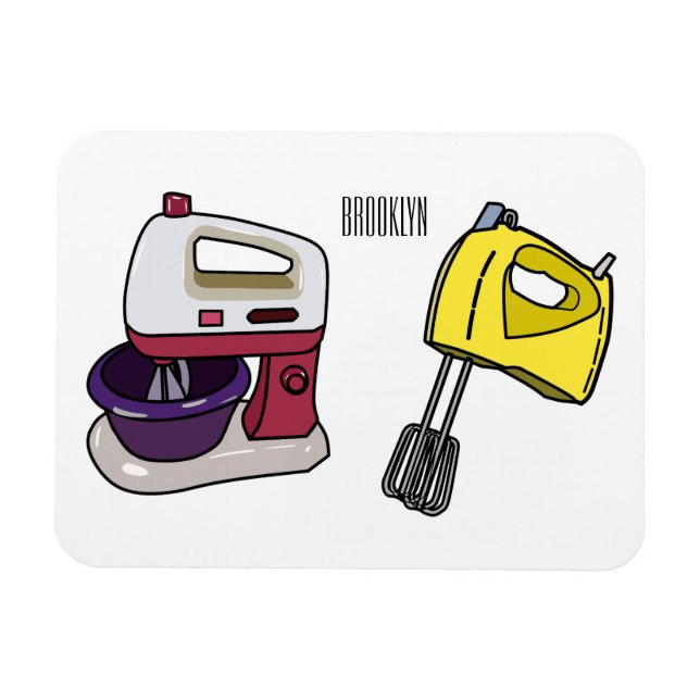 Mixer-Cartoon-Abbildung Magnet (Horizontal)