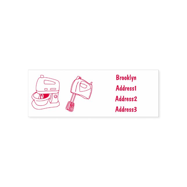 Mixer-Cartoon-Abbildung Permastempel (Design)