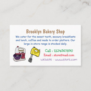 Mixer-Cartoon-Abbildung Visitenkarte