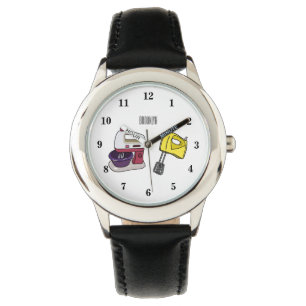 Mixer Cartoon-Illustration Armbanduhr