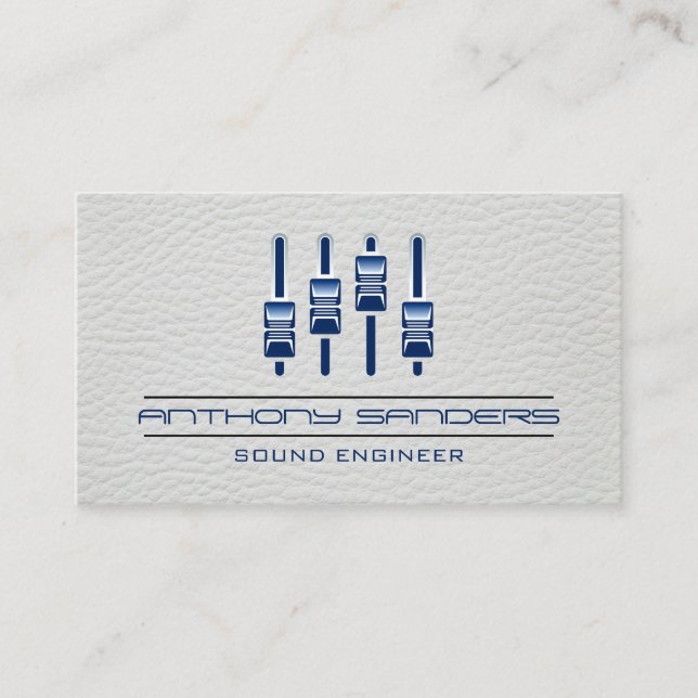 Mixer | Lederuntergrund Visitenkarte (Vorderseite)