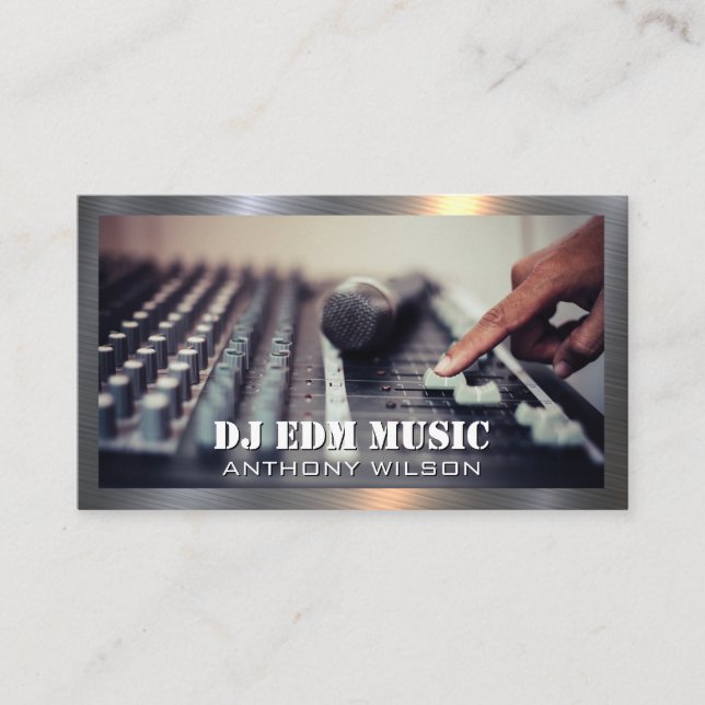 Mixer | Sound Engineer Producer | Musik Visitenkarte (Vorderseite)