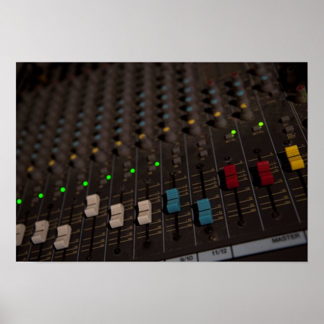 Mixing-Board-Faders Poster (Vorne)