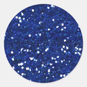 MIXMATCH ROYAL BLUE WHUE GLITZER HINTERGRUNDPROBE RUNDER AUFKLEBER