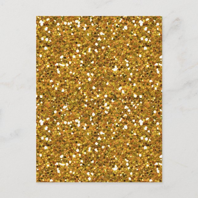 MIXMATCH ROYAL GOLDS GOLDEN WHITE GLITZER BACKGROU POSTKARTE (Vorderseite)