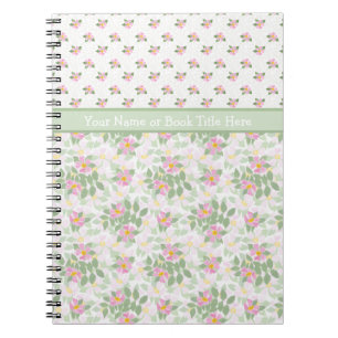 Mix'n'match Dog Rose Florals Spiral Notebook Notizblock