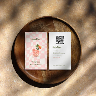 Mixologist-Branding   Cocktail-inspirierte mobile  Visitenkarte
