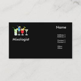 Mixologist-Visitenkarten Visitenkarte
