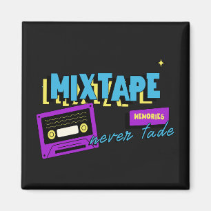 Mixtape-Erinnerungen Retro-Kassette Nostalgie Magnet