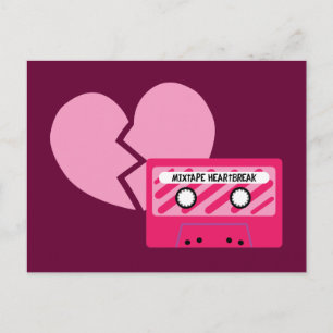 MixTape Herzschmerz Postkarte