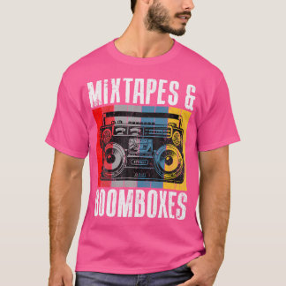 Mixtapes and Boomboxen 90er Hip Hop T-Shirt