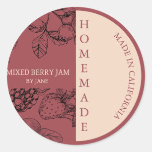 Mixte Berry Jam Étiquette d'affaires moderne