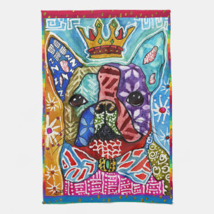 Mixte Media Boston Terrier Dog Serviette de cuisin
