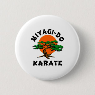 Miyagi Do Karate 21 T-Shirt Button