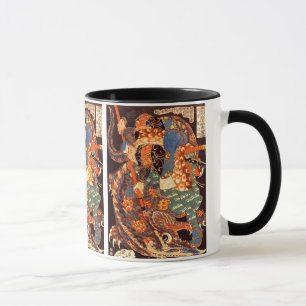 Miyamoto Musashi Kuniyoshi Japanische Kunst Tasse