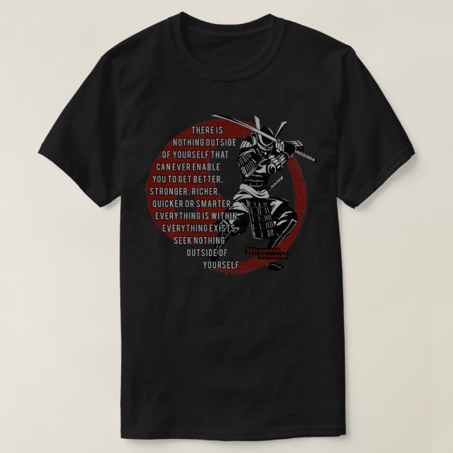 Miyamoto Musashi Samurai, Ronin  T-Shirt (Design vorne)