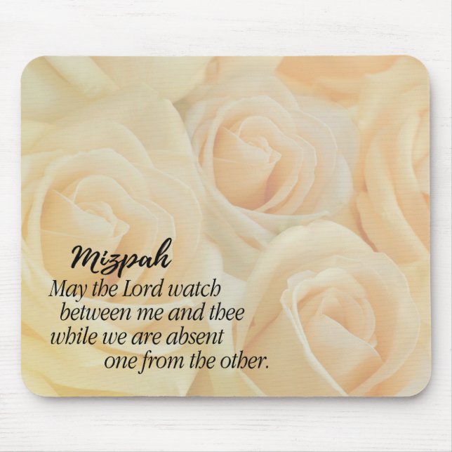 Mizpah | Gelbe Rosen Mousepad (Vorne)