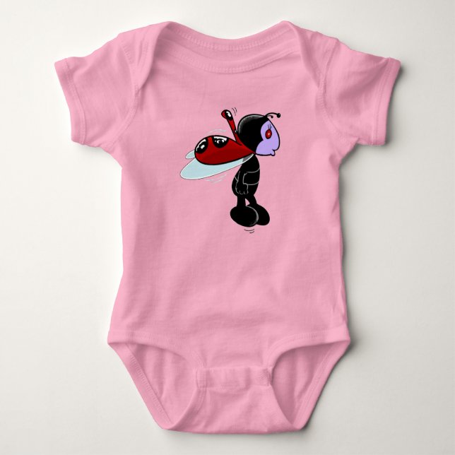 Mizz Ladybug Baby Strampler (Vorderseite)