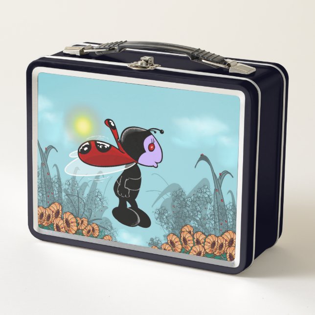 Mizz Ladybug Metal Lunch Box (Vorderseite)