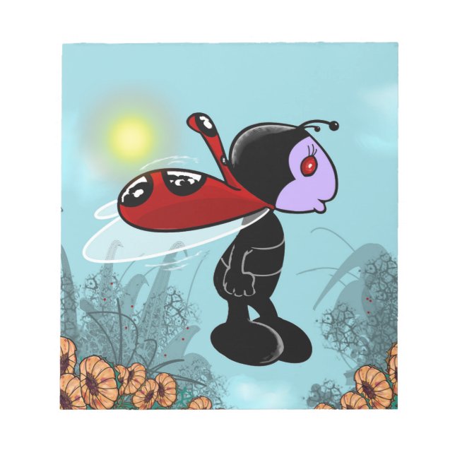 Mizz Ladybug Notepad Notizblock (Vorderseite)