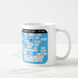 MJ1447, mahoney, Joe, Wassermann, Tierkreis, Kaffeetasse