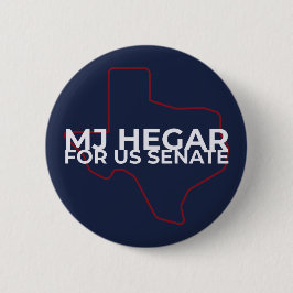 MJ Hegar für die Schaltfläche für den US-Senat Button