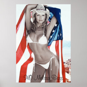 MJB Swimsuit Calendar American Shot, XO Melissa.. Poster