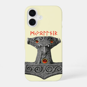 MJOLNIR Hammer von Thor, Wikinger-Mythologie T-Shi iPhone 16 Hülle
