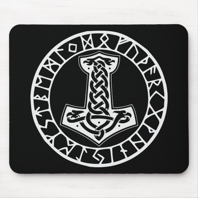 Mjölnir Thor’s Hammer 0022 #USAPatriotGraphics © Mousepad (Vorne)
